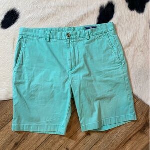 mint green Vineyard Vines 7-inch Surfside Chino Shorts.